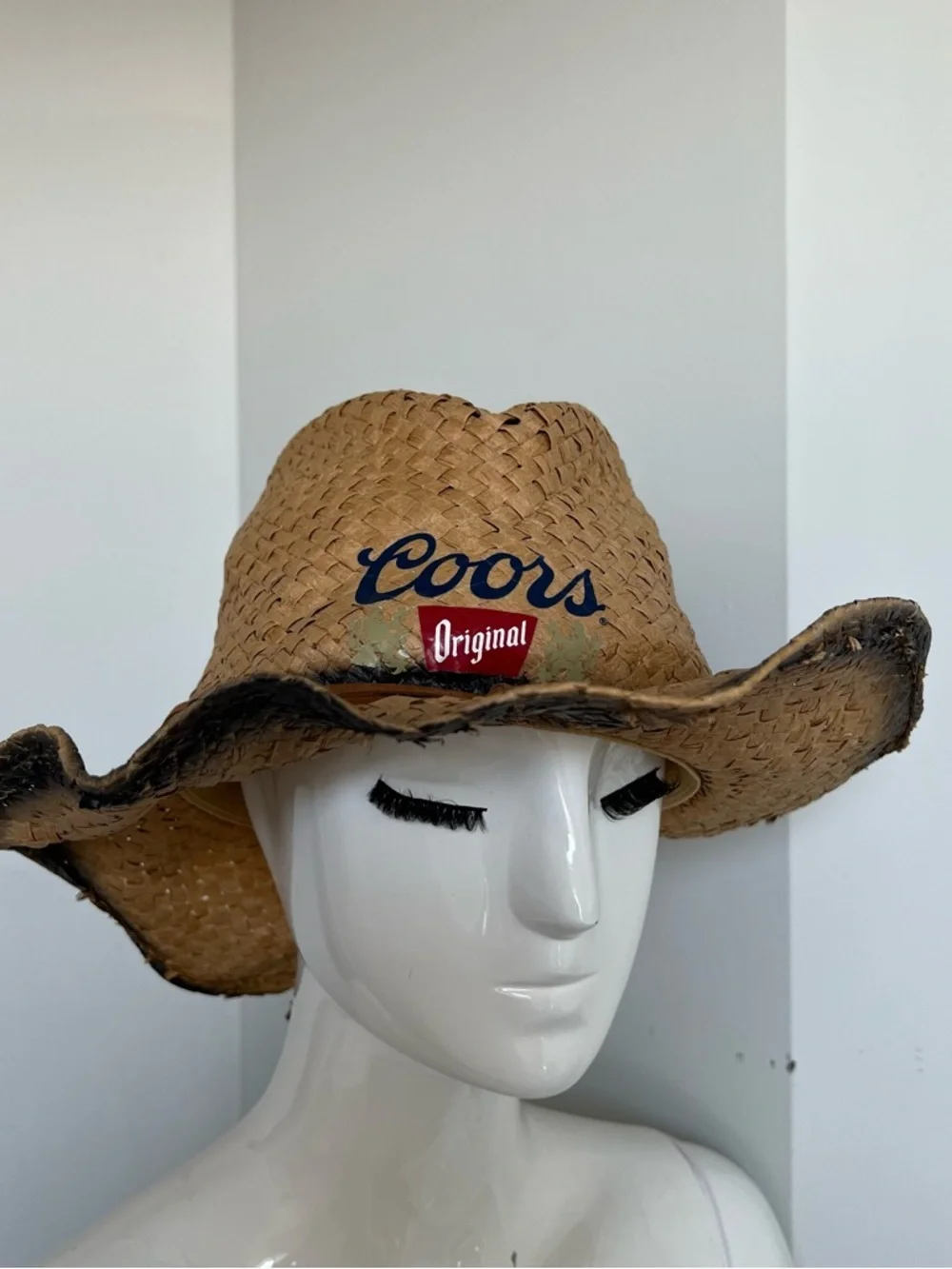 Coors Straw Cowboy Hat Western Festival Country Concert 22.5” - Picture 3 of 7
